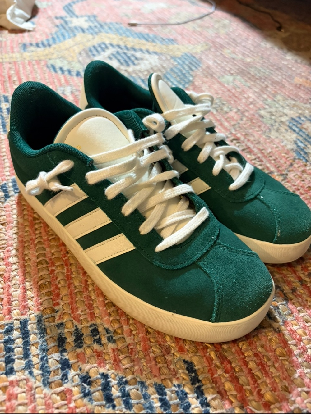 Adidas VL court 3.0 Kids Green and white  Sneakers